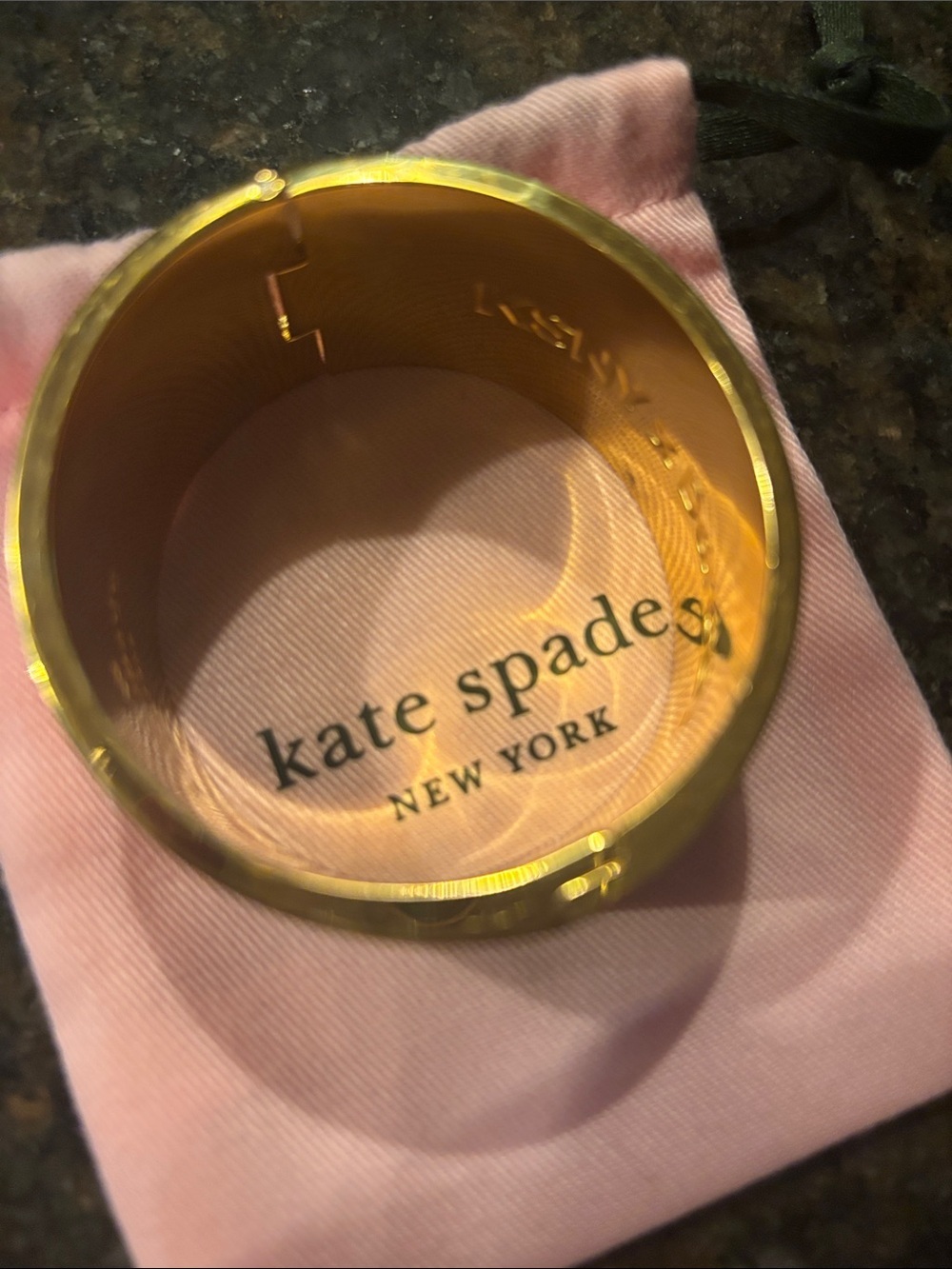 Kate Spade KSNY x Darcy Pink Enamel Bangle Bracelet - Picture 8 of 8